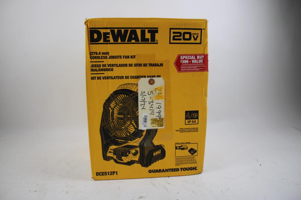 Dewalt Cordless Jobsite Fan Kit