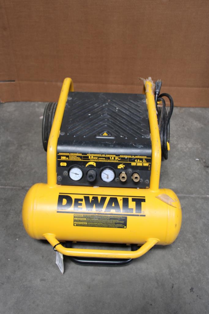 DeWalt D55146 Portable Air Compressor Property Room