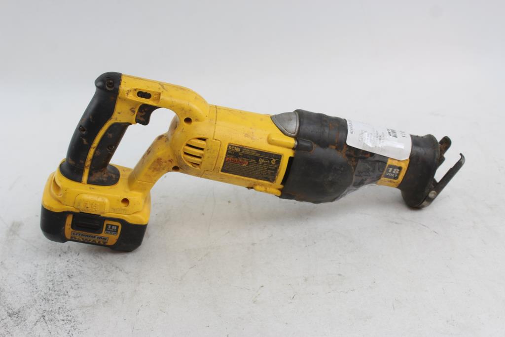 Dewalt Dc385 Sawzall Reciprocating Saw Property Room
