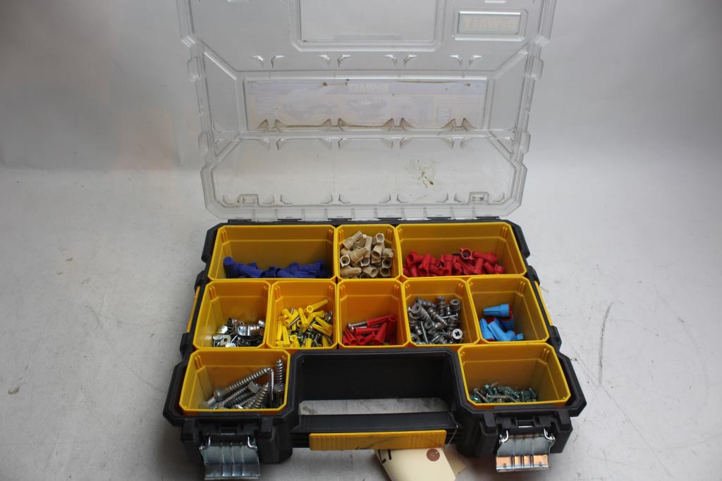 Dewalt Deep Pro Organizer, Wire Connectors, Lag Bolts And More