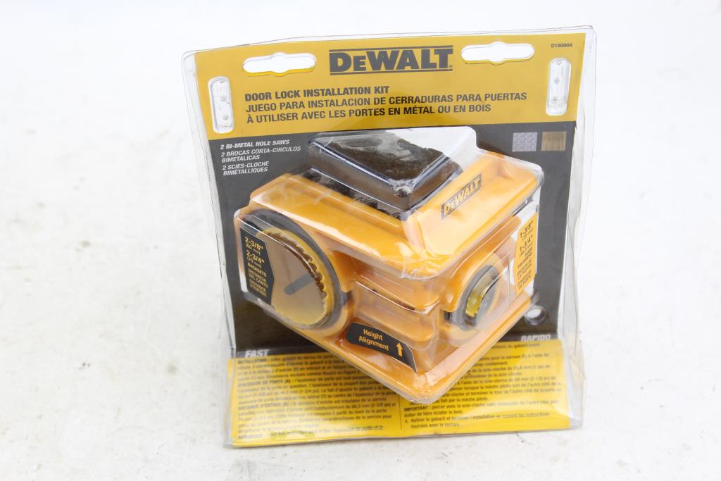 Dewalt Door Lock Installation Kit Property Room