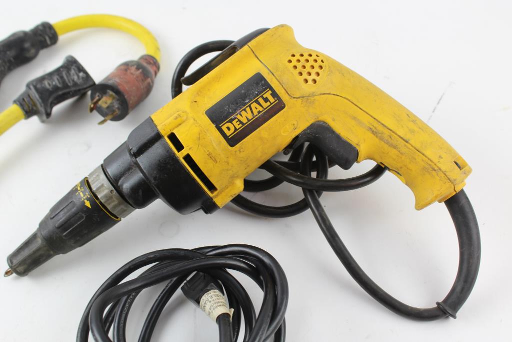 DeWalt Drywall Screwdriver, Extension Cords And More Property Room