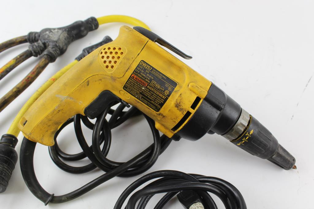DeWalt Drywall Screwdriver, Extension Cords And More Property Room