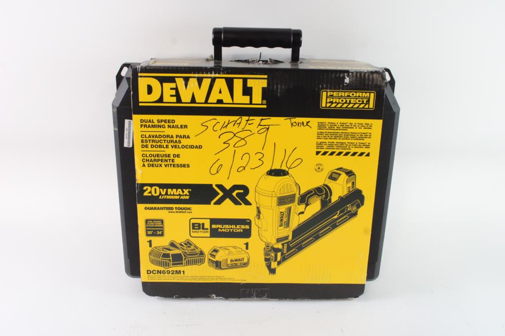 DeWalt Dual Speed Framing Nailer Kit Property Room