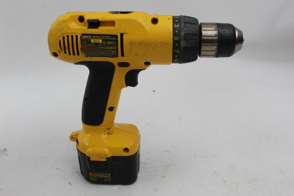 Dewalt Dw972 Cordless Clutch Drill Driver Property Room
