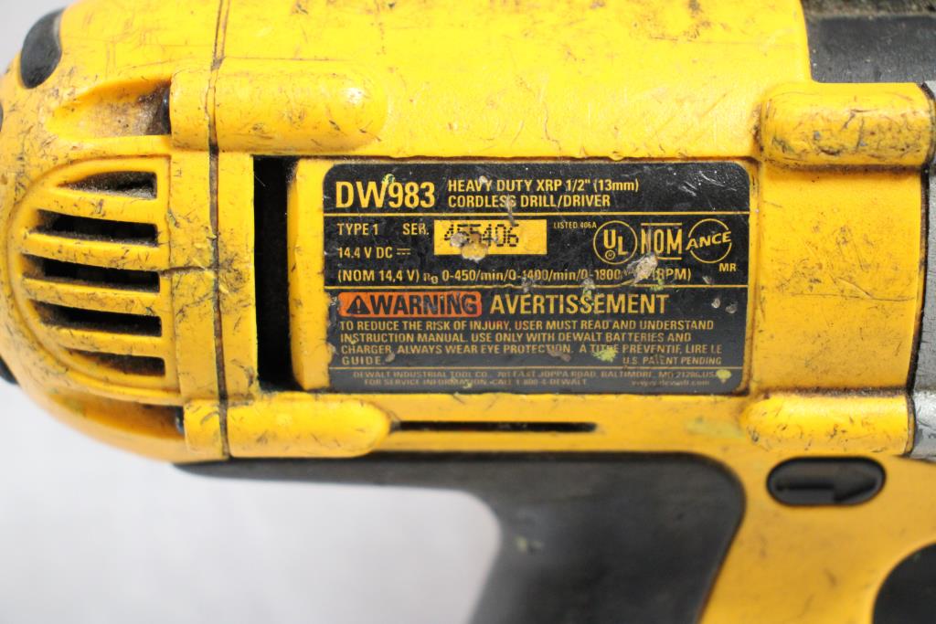 DeWALT DW983 Cordless Drill/driver Property Room