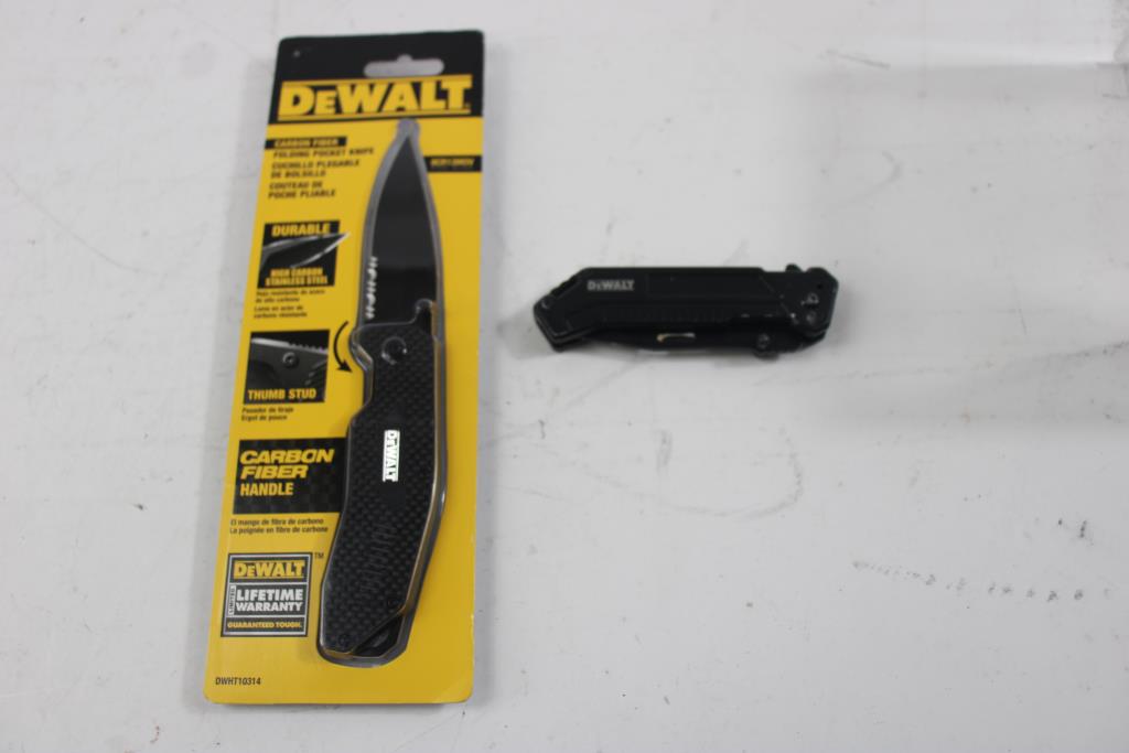 Dewalt Folding Pocket Knife, 2 Pieces Property Room