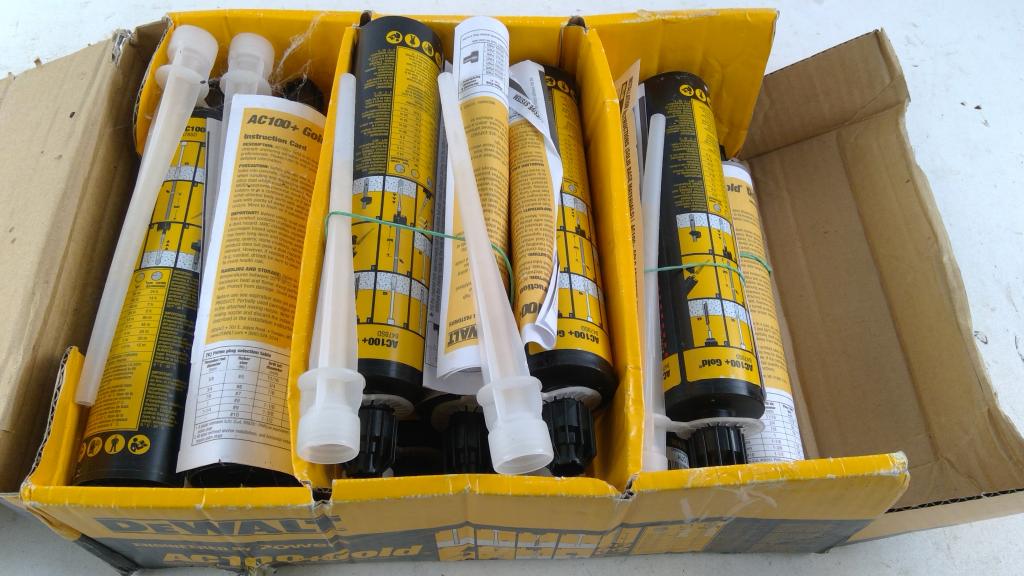 Dewalt Gold Vinylester Set