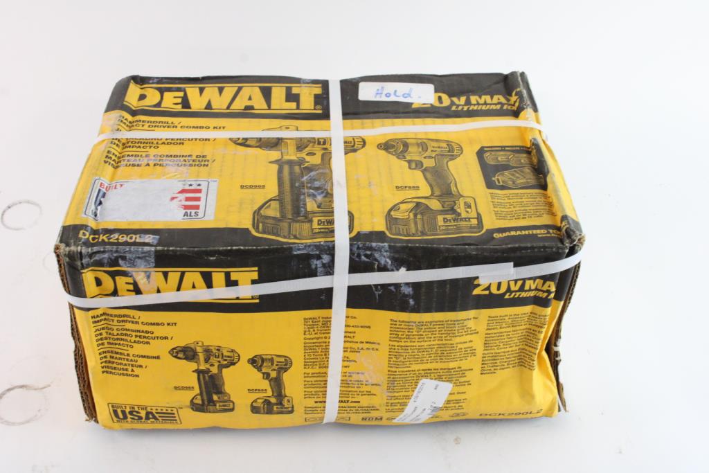 DeWalt Hammerdrill/Impact Driver Combo Kit Property Room