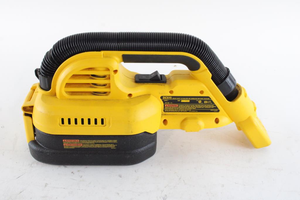 DeWalt Heavy Duty 1/2 Gallon Cordless Vacuum Property Room