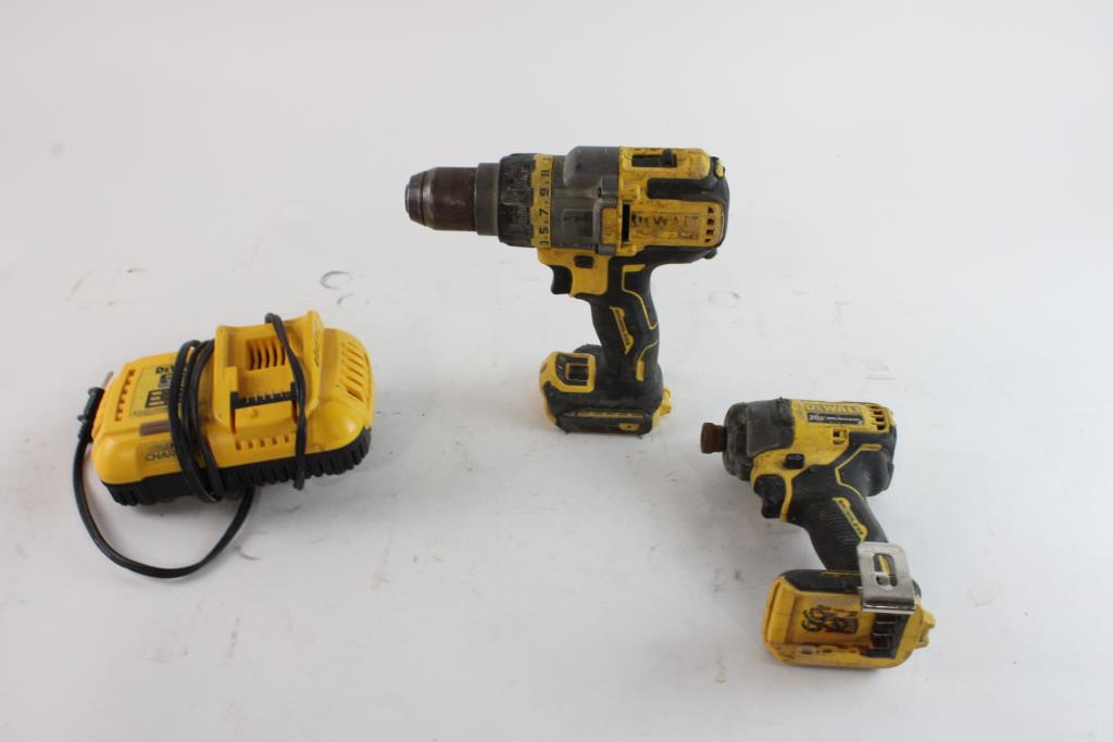 DeWalt Impact Driver & Drill With Charger, 3 Pieces Property Room