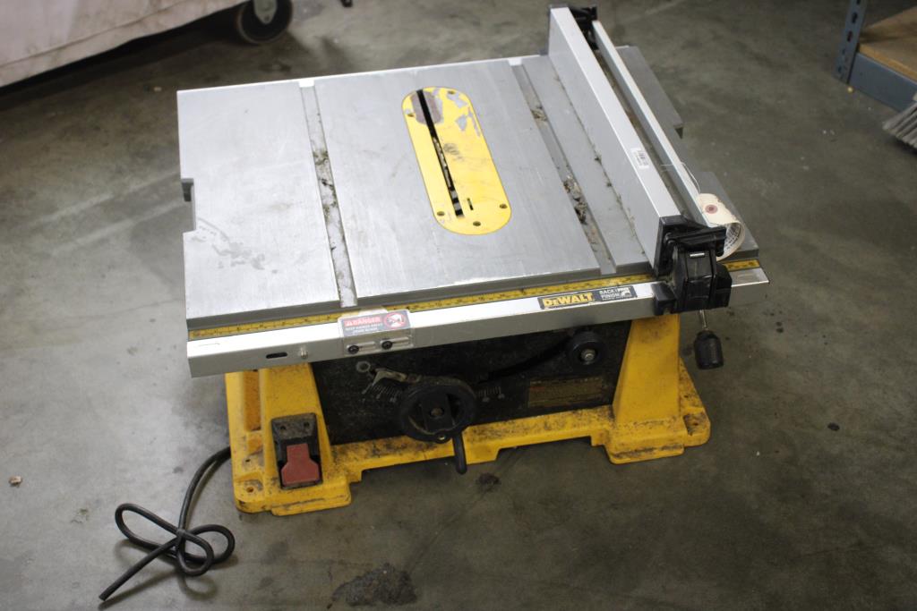 DeWalt Job Site Table Saw Property Room