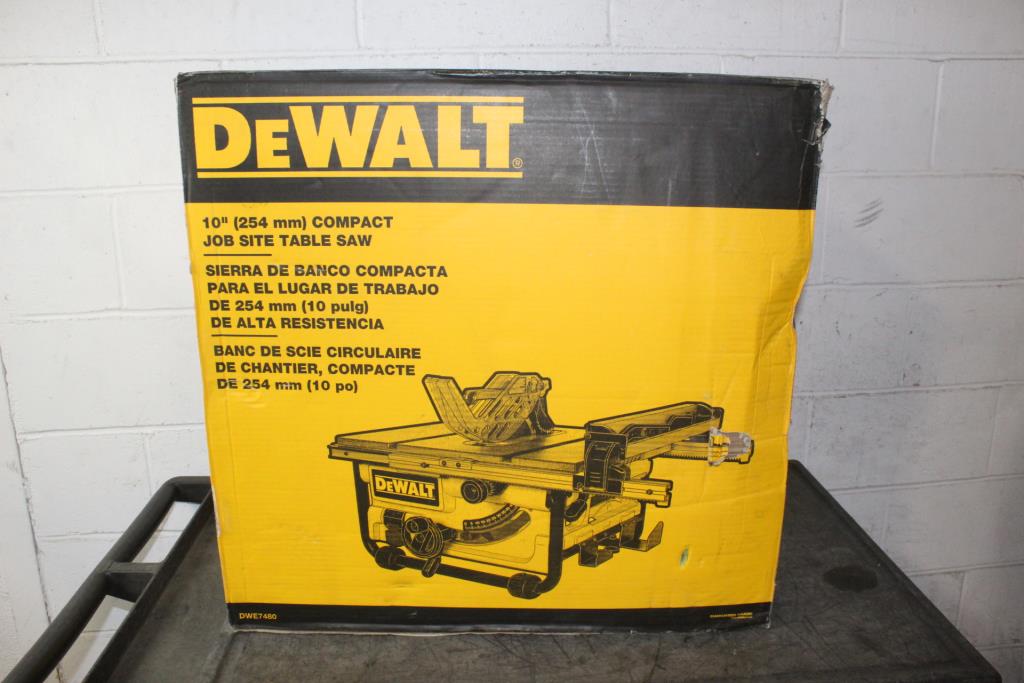 DeWalt Job Site Table Saw Property Room