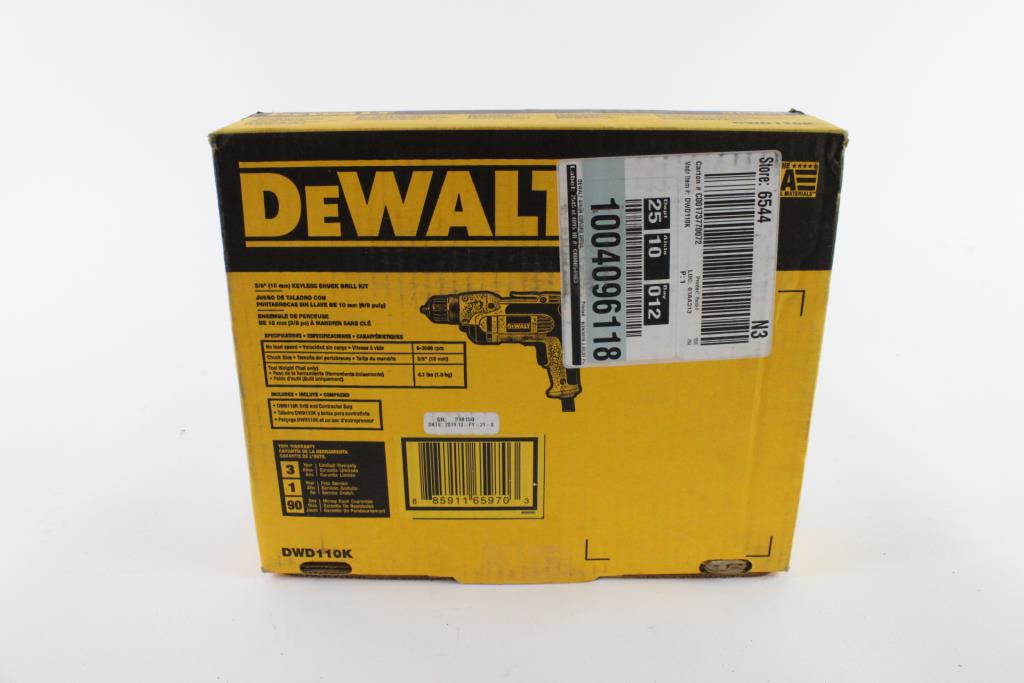 DeWalt Keyless Chuck Drill Kit Property Room