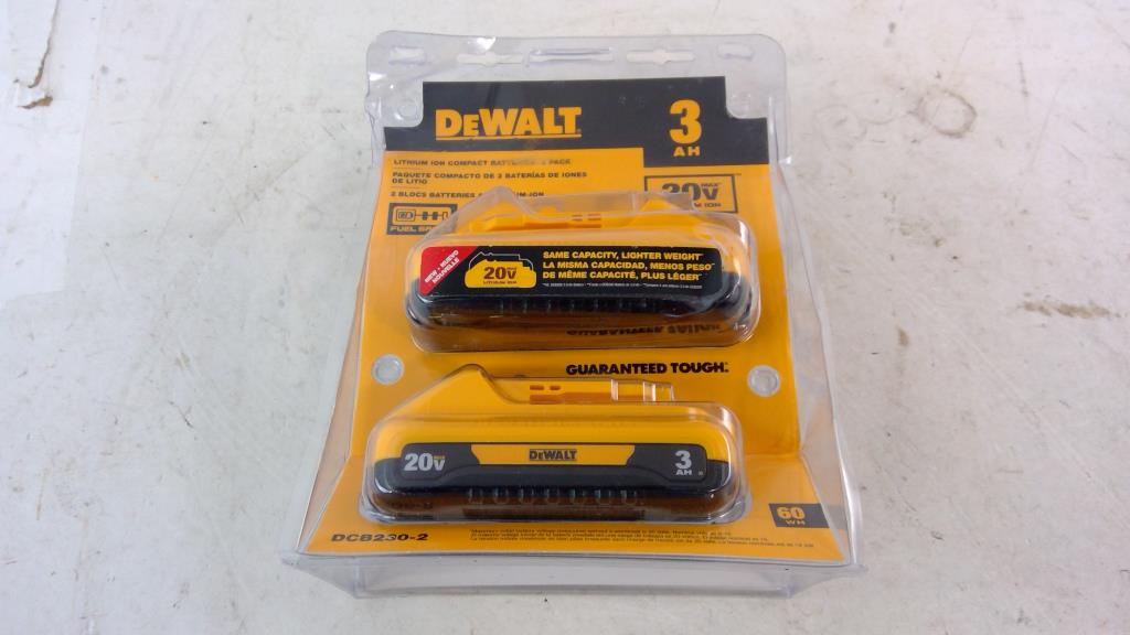 Dewalt Lithium Ion Compact Batteries 2 Pack