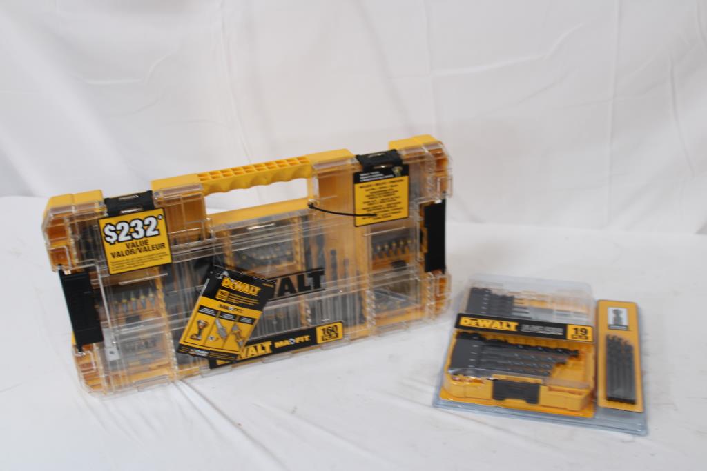Dewalt Maxfit Ultra Steel Screwdriving Drill Bit Set & Dewalt Black Oxide Drill Bit Set