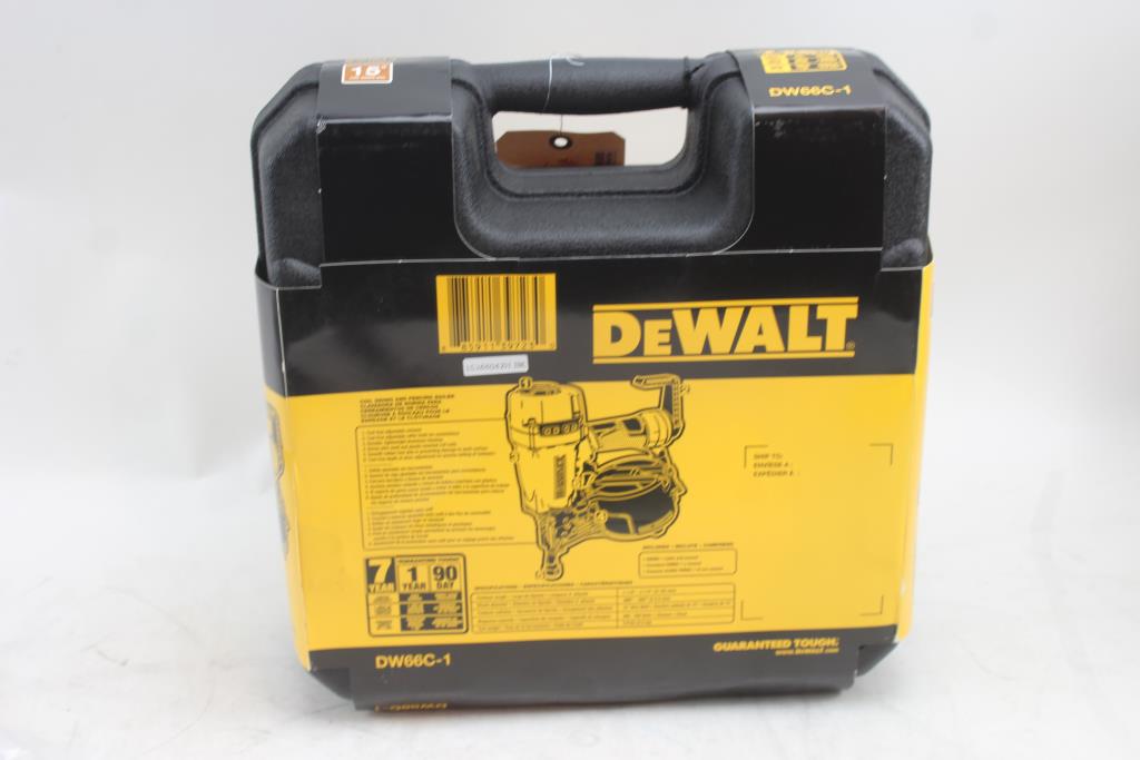DEWALT Nailers Pneumatic 15Degree Coil Siding Nailer DW66C1 Property Room
