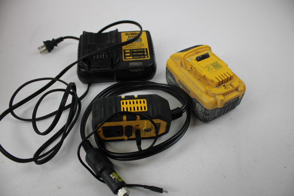 Dewalt Oscillating Tool, Single Port Battery Charger, & Dewalt Power Inverter