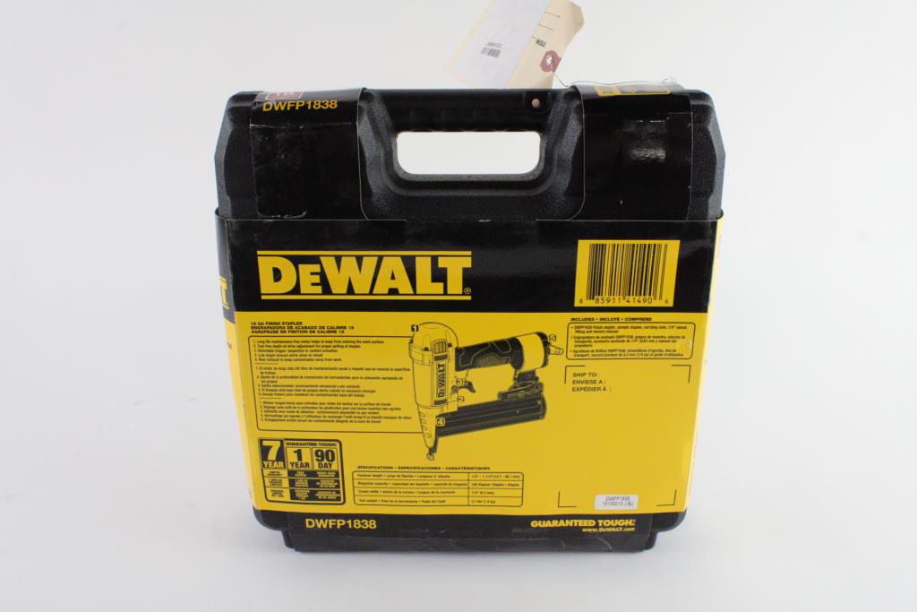 DeWalt Pneumatic 18 Ga. Finish Stapler Property Room