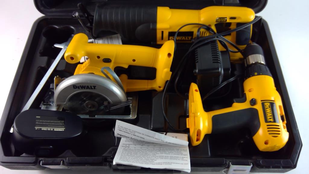 DeWalt Reciprocating Saw, Circular Saw & Cordless Drill Property Room