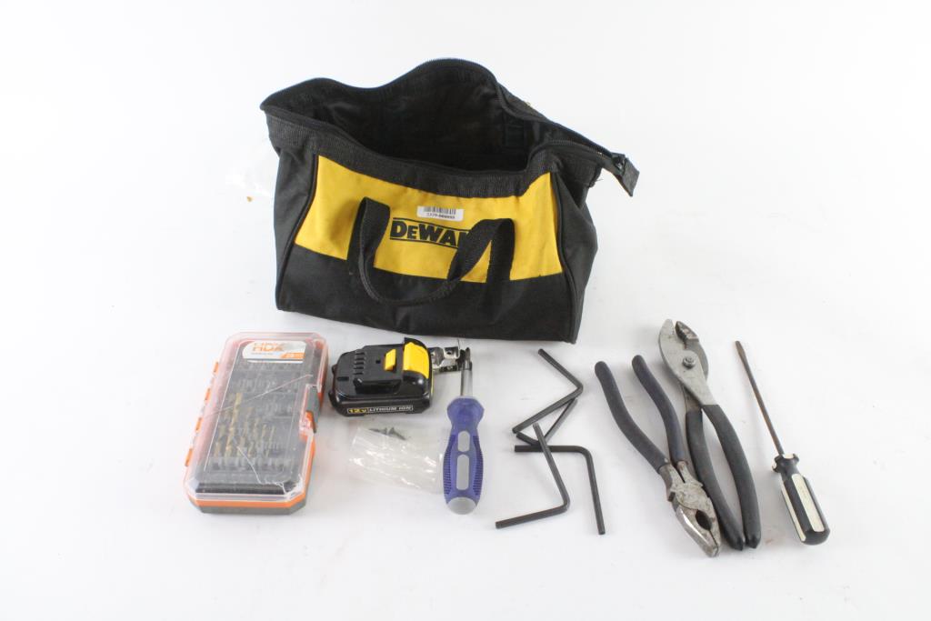 DeWalt Tool Bag With Tools, 5+ Pieces Property Room