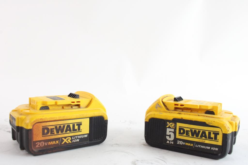 DeWalt Tool Batteries, 2 Pieces Property Room
