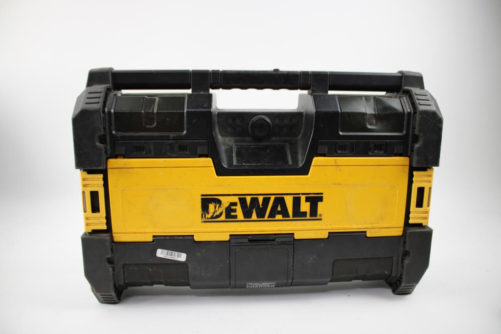 Dewalt Toughsystem Portable And Stackable Radio With Bluetooth And Battery Charger