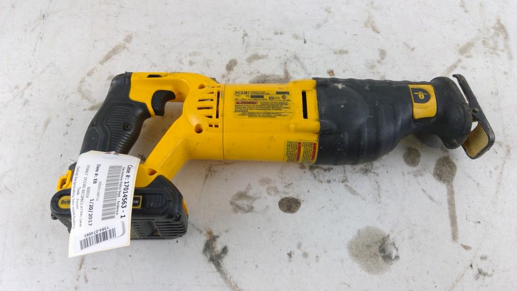 Dewalt Variable Speed Reciprocating Saw