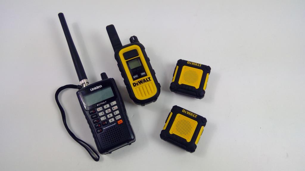 Dewalt Walkie Talkie IP-67, Wearable Walkie Talkie, Uniden Walkie Talkie, 4 Pieces