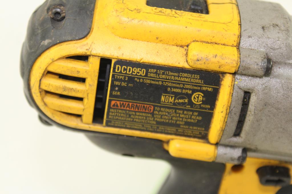 Dewalt XRP1/2" Cordless Drill/driver/Hammer Drill Property Room