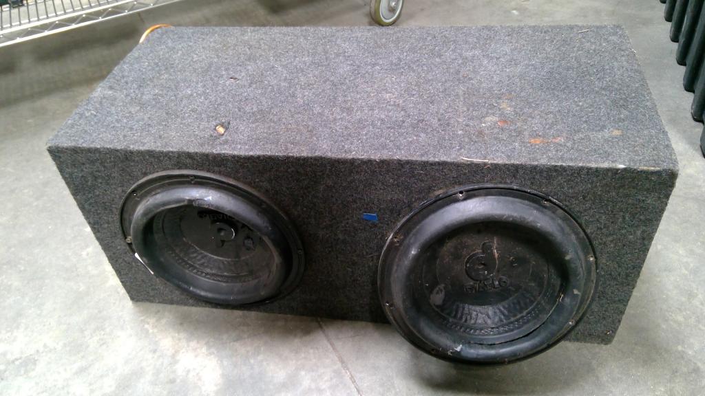 Diablo 10" Dual Car Audio Speakers In Enclosure