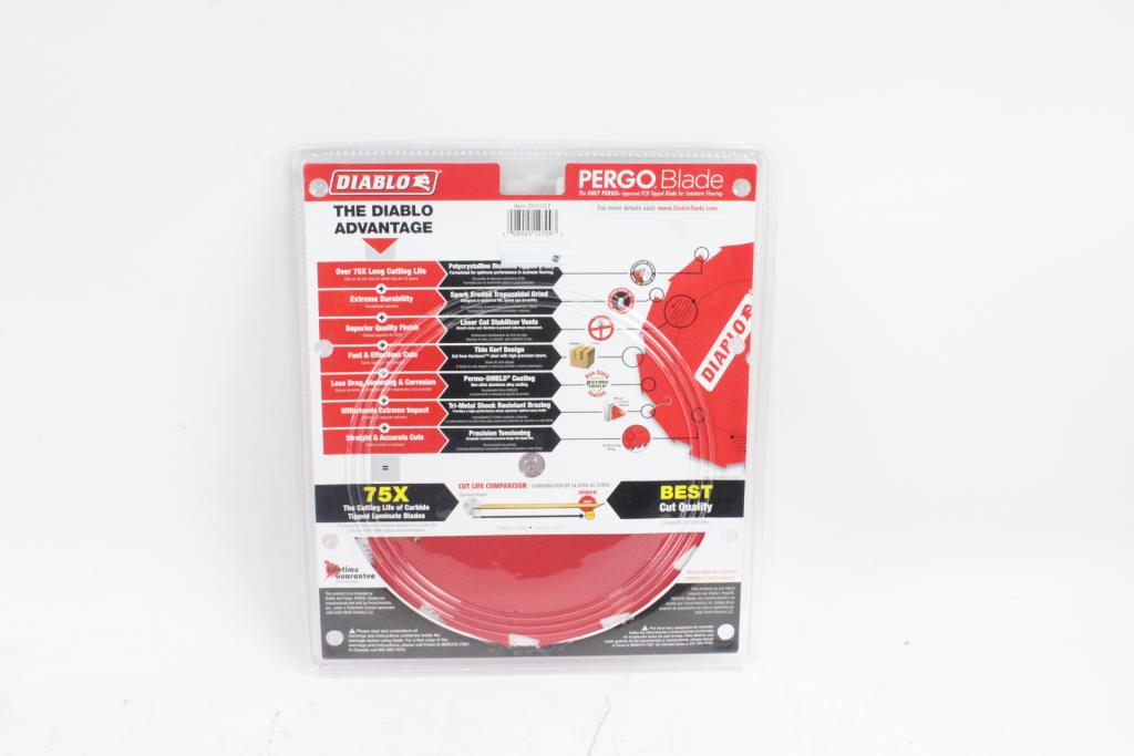Diablo 10" Pergo Blade Circular Saw Blade Property Room