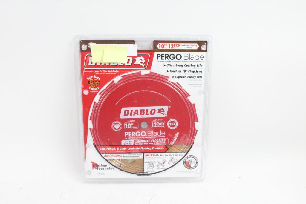 Diablo 10" Pergo Blade Circular Saw Blade Property Room
