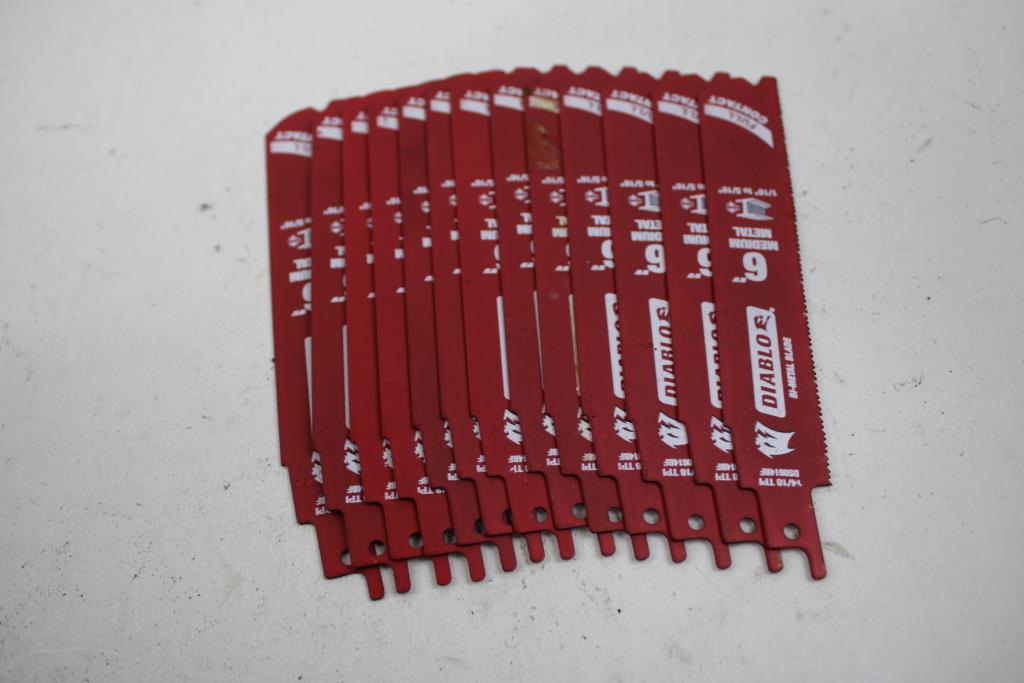 Diablo 6" Medium Metal Saw Blades, 12 Pieces