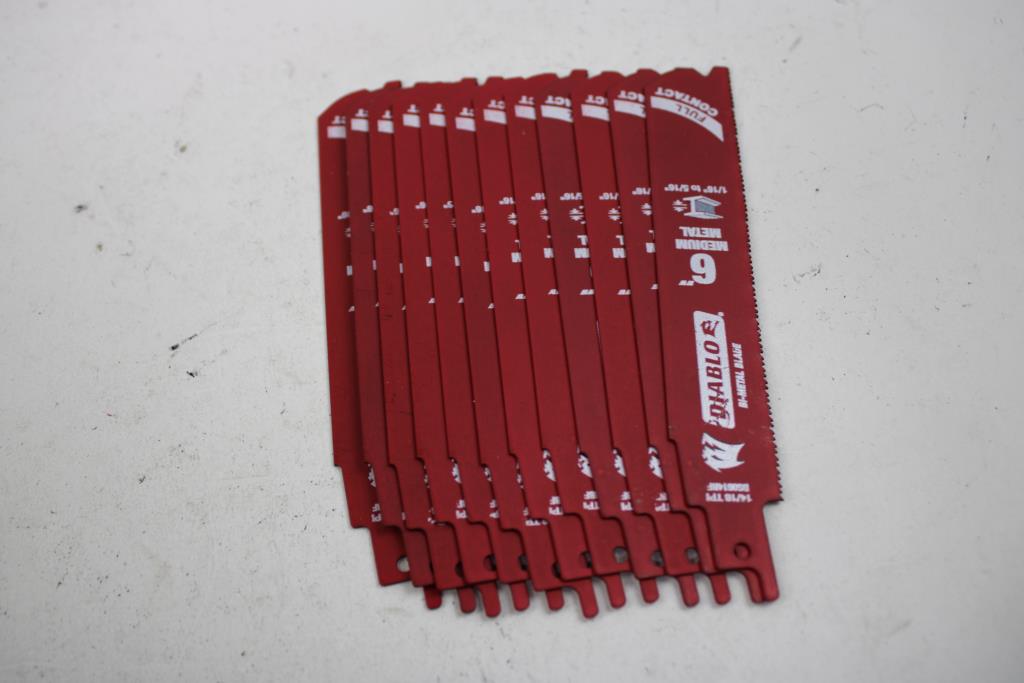 Diablo 6" Medium Metal Saw Blades, 12 Pieces