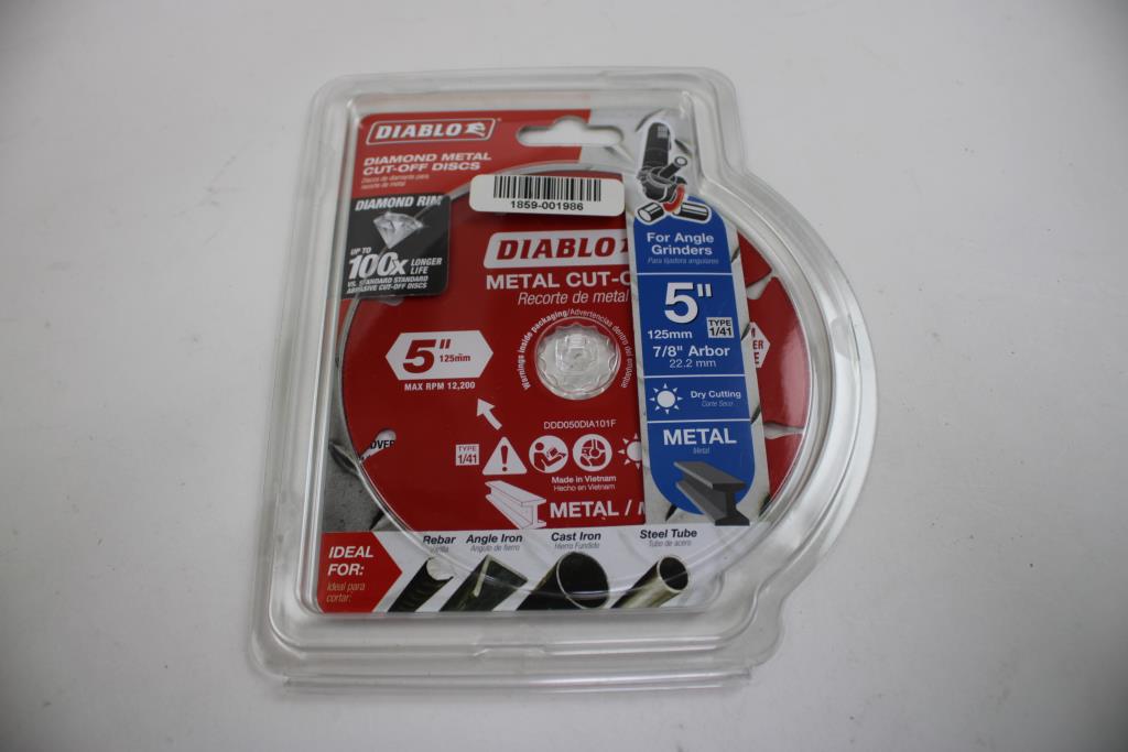 Diablo Diamond Medal Cut-off Discs 5" For Angle Grinders