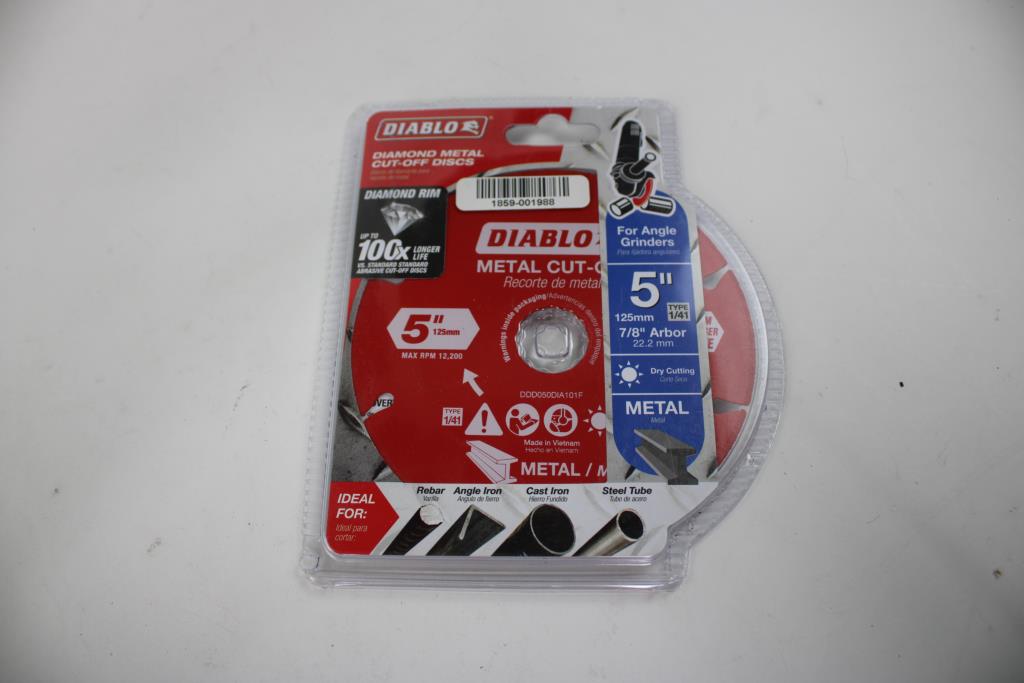 Diablo Diamond Medal Cut-off Discs 5" For Angle Grinders