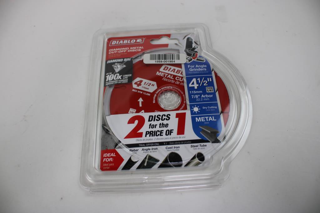 Diablo Diamond Metal Cut-Off Discs 4-1/2" 2-Pack