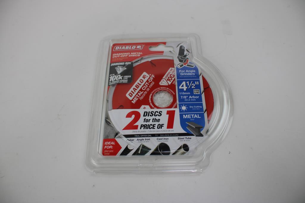 Diablo Diamond Metal Cut-Off Discs 4-1/2" 2-Pack
