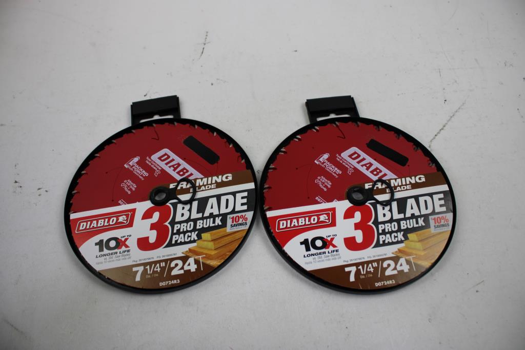Diablo Framing Blade 3-Blade Pro Bulk Pack 7-1/4", 2 Pieces