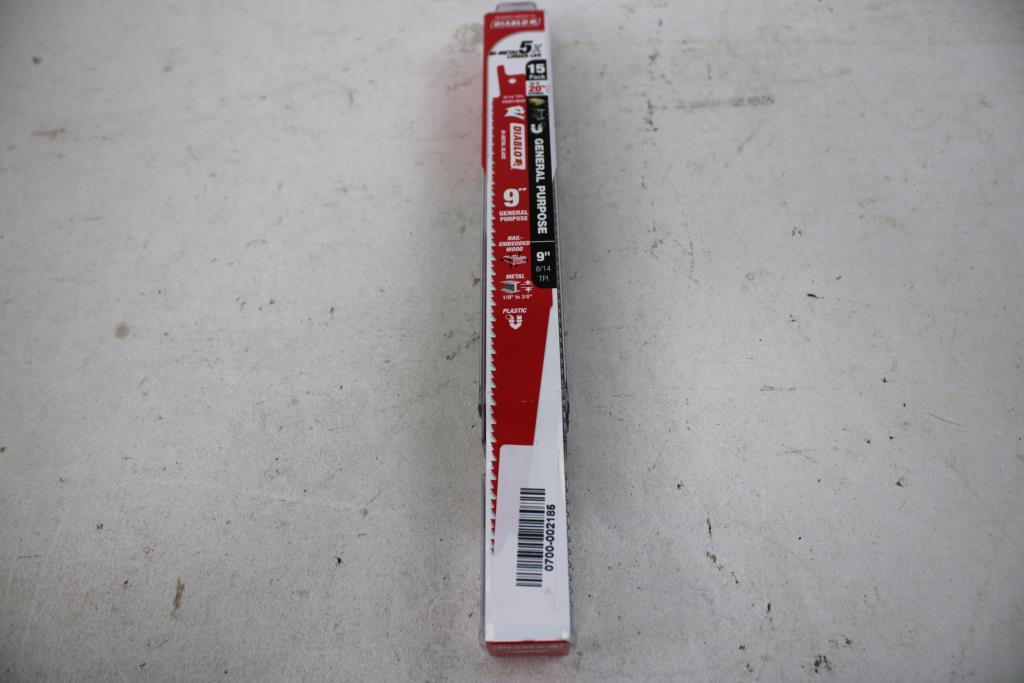 Diablo General Purpose 9" Saw Blades, 15-Pack