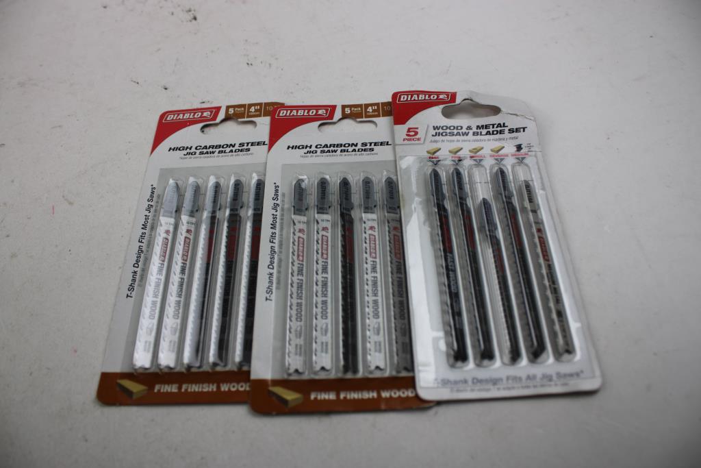 Diablo High Carbon Steel, Wood & Metal Jigsaw Blades, 3 Pieces