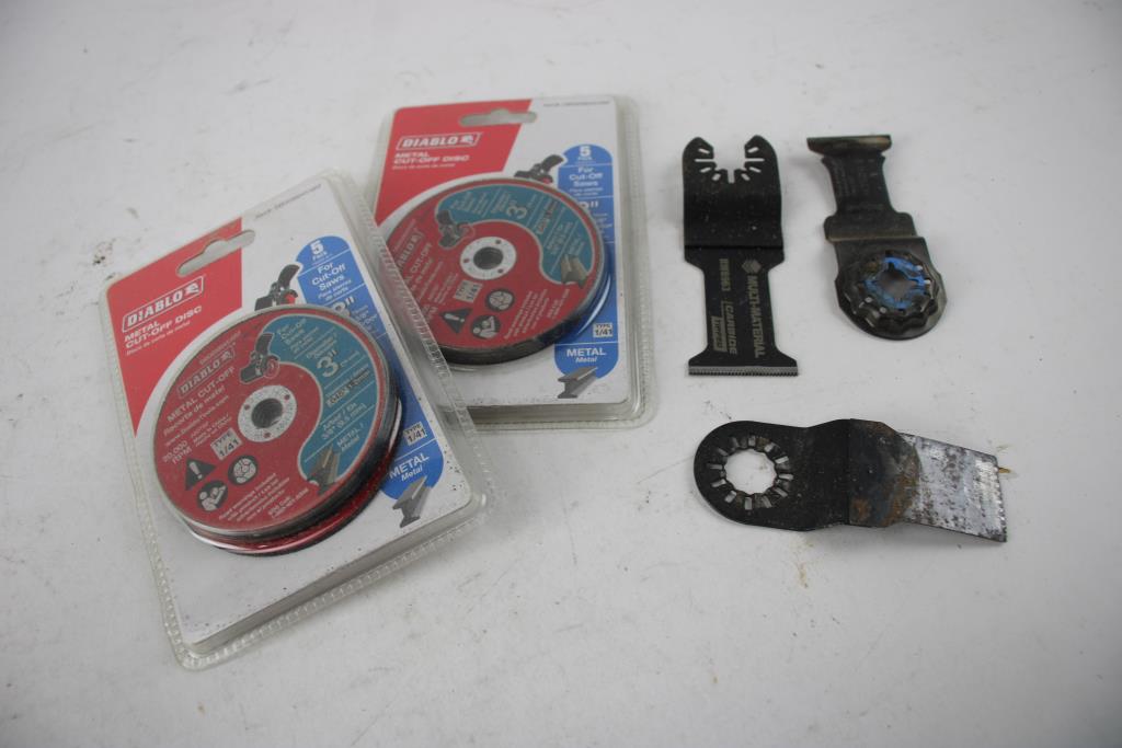 Diablo Metal Cutoff Disc, Bosch Multitool Blades, And More, 7+ Pieces