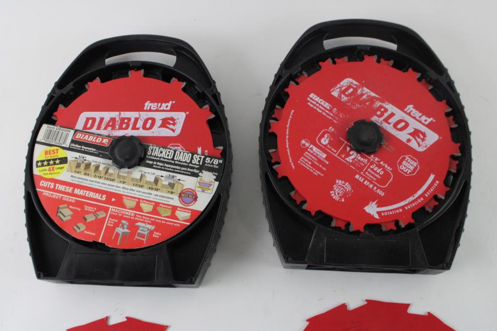 Diablo Saw Blades And Stacked Dado Sets, 5 Pieces Property Room