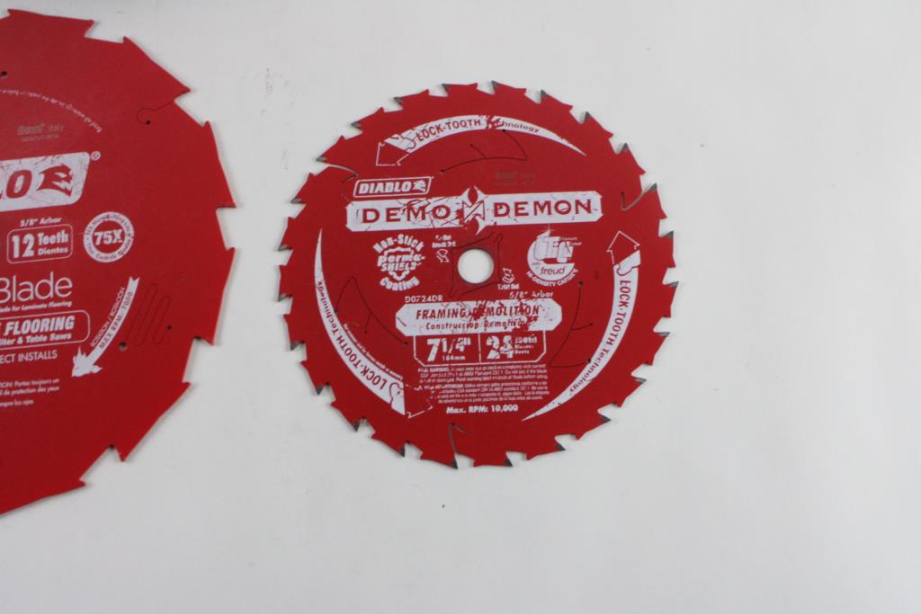 Diablo Saw Blades And Stacked Dado Sets, 5 Pieces Property Room