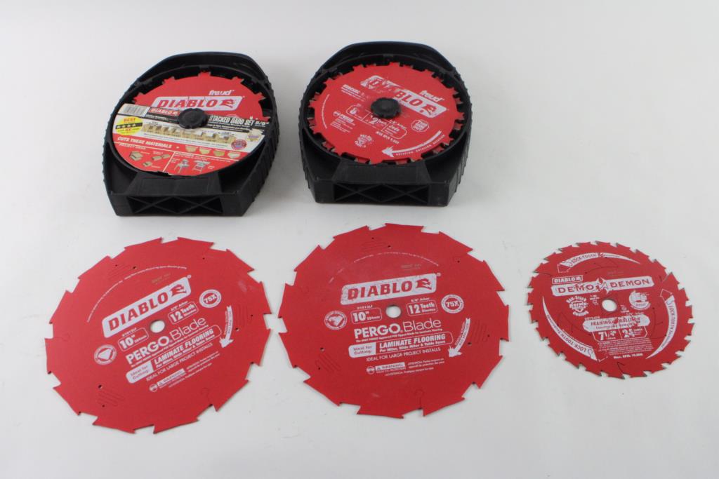 Diablo Saw Blades And Stacked Dado Sets, 5 Pieces Property Room