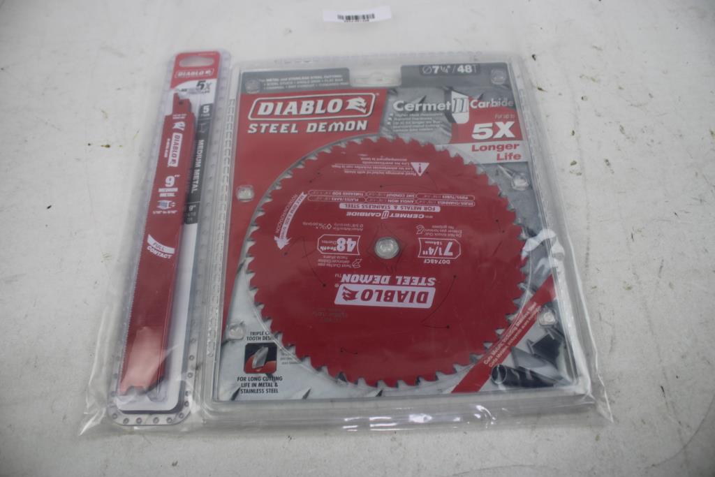 Diablo Steel Demon 7-1/4"/48 Teeth Cutting Wheel, 9" Blade 5-Pack, 2 Pieces
