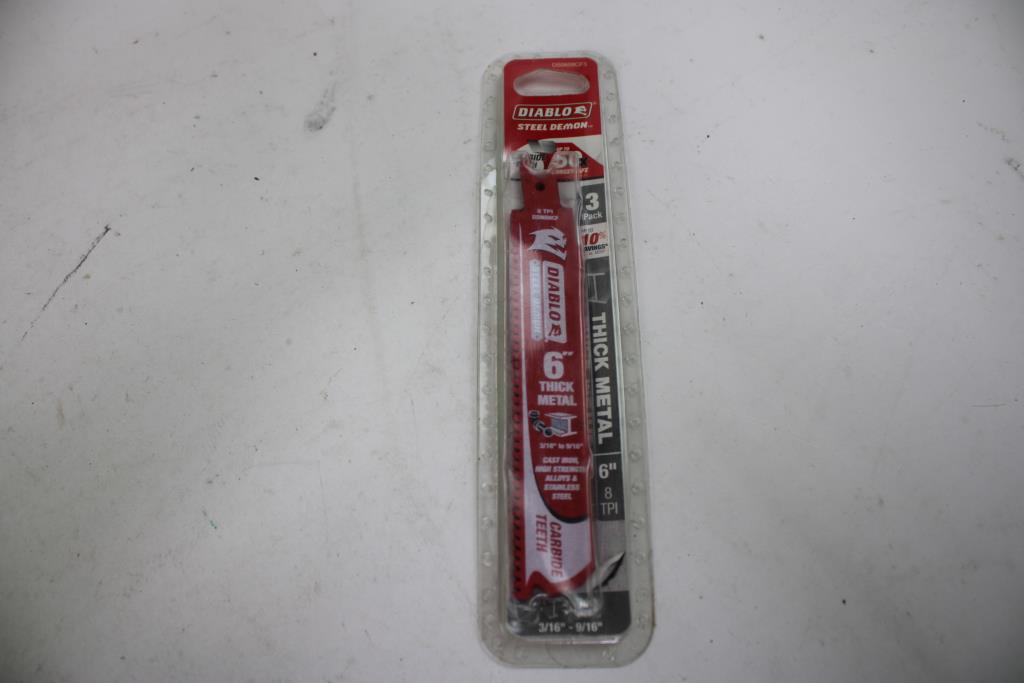 Diablo Steel Demon Carbide Teeth Reciprocating Saw Blade For Thick Metal