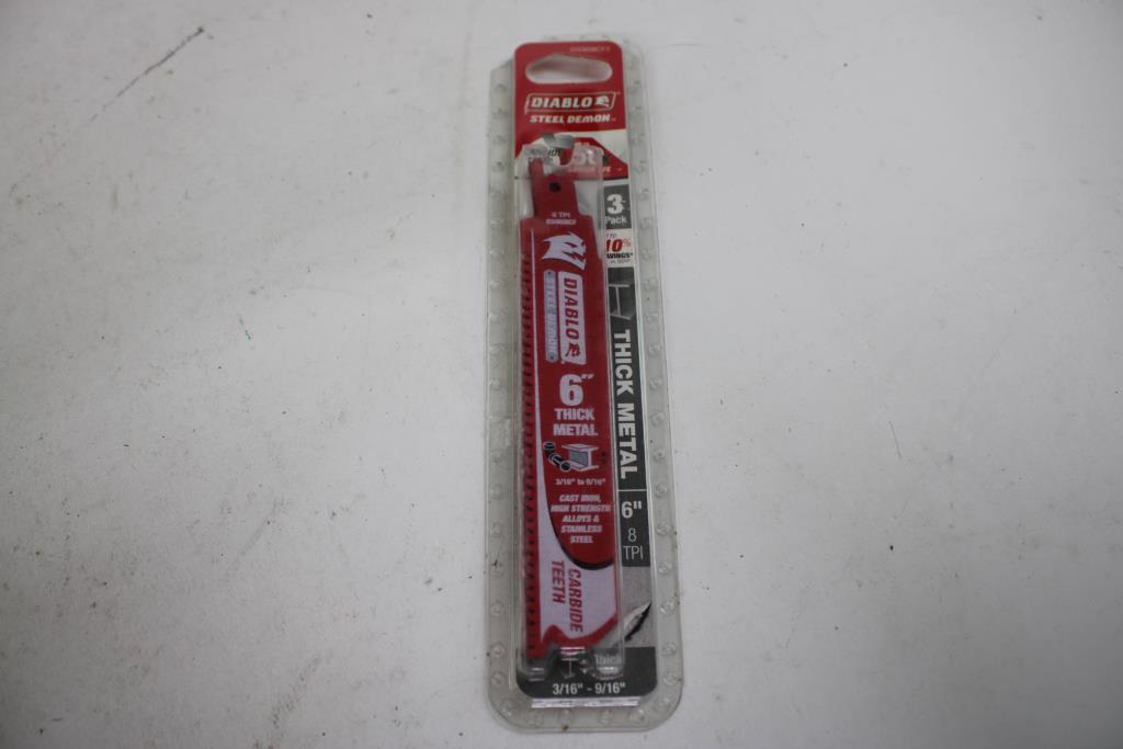 Diablo Steel Demon Carbide Teeth Reciprocating Saw Blade For Thick Metal