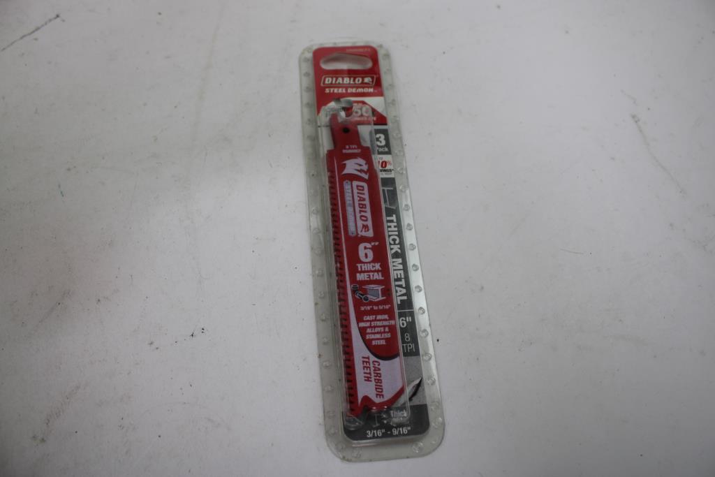 Diablo Steel Demon Carbide Teeth Reciprocating Saw Blade For Thick Metal